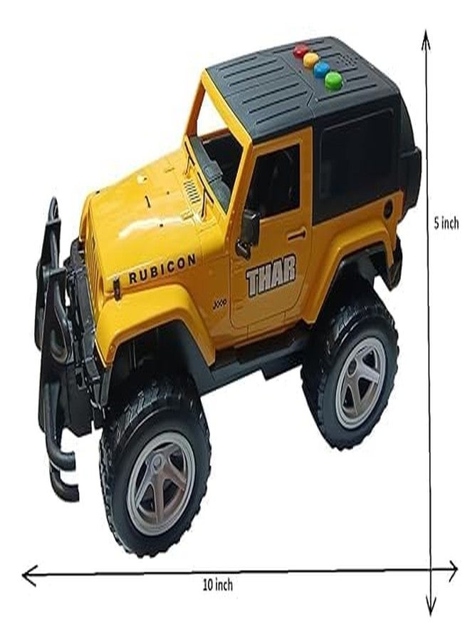 Oupstrive Rubicon Style Off-Road Adventure Jeep Toy - Yellow Edition (Pack of 1) - Image 2